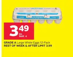 Rexall GRADE A Large White Eggs 12 offer