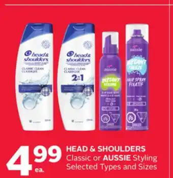 Rexall HEAD & SHOULDERS Classic or AUSSIE Styling offer