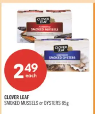 Shoppers Drug Mart CLOVER LEAF SMOKED MUSSELS or OYSTERS offer