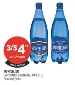 Shoppers Drug Mart MONTELLIER CARBONATED MINERAL WATER offer