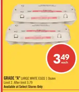 Shoppers Drug Mart GRADE A LARGE WHITE EGGS offer