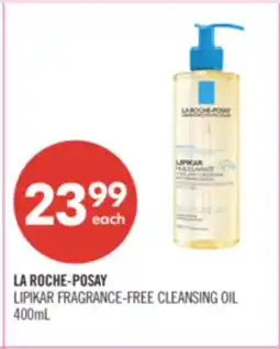 Shoppers Drug Mart LA ROCHE-POSAY LIPIKAR FRAGRANCE-FREE CLEANSING OIL 400mL offer