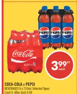 Shoppers Drug Mart COCA-COLA or PEPSI BEVERAGES offer