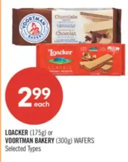 Shoppers Drug Mart LOACKER (175g) or VOORTMAN BAKERY (300g) WAFERS offer