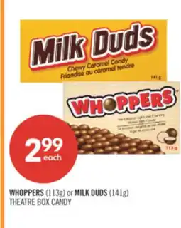 Shoppers Drug Mart WHOPPERS (113g) or MILK DUDS (141g) offer