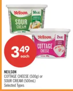 Shoppers Drug Mart NEILSON COTTAGE CHEESE (500g) or SOUR CREAM (500mL) offer