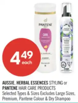 Shoppers Drug Mart AUSSIE, HERBAL ESSENCES STYLING or PANTENE HAIR CARE PRODUCTS offer