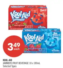 Shoppers Drug Mart KOOL-AID JAMMERS FRUIT BEVERAGE 10 x 180mL offer