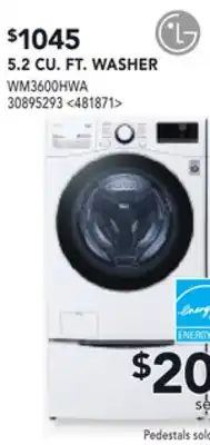 RONA LG 5.2 CU. FT.WASHER offer