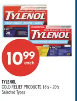 Shoppers Drug Mart TYLENOL COLD RELIEF PRODUCTS offer