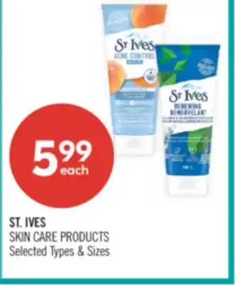 Shoppers Drug Mart ST.IVES SKIN CARE PRODUCTS offer