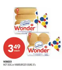 Shoppers Drug Mart WONDER HOT DOG or HAMBURGER BUNS offer