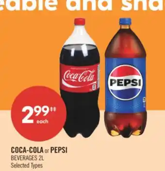 Shoppers Drug Mart COCA-COLA or PEPSI BEVERAGES offer