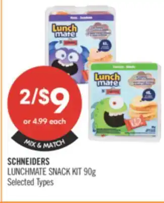 Shoppers Drug Mart SCHNEIDERS LUNCHMATE SNACK KIT offer