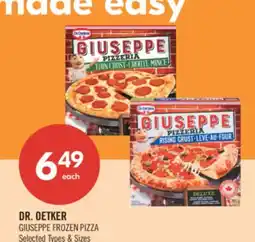 Shoppers Drug Mart DR. OETKER GIUSEPPE FROZEN PIZZA offer