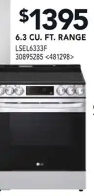 RONA LG 6.3 CU. FT. RANGE offer