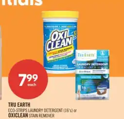 Shoppers Drug Mart TRU EARTH ECO-STRIPS LAUNDRY DETERGENT (16's) or OXICLEAN STAIN REMOVER offer