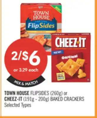 Shoppers Drug Mart TOWN HOUSE FLIPSIDES (260g) or CHEEZ-IT (191g-200g) BAKED CRACKERS offer