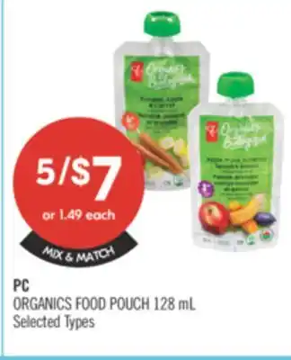 Shoppers Drug Mart PC ORGANICS FOOD POUCH offer