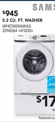 RONA SAMSUNG 5.2 CU. FT. WASHER offer