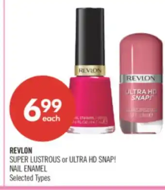 Shoppers Drug Mart REVLON SUPER LUSTROUS or ULTRA HD SNAP! NAIL ENAMEL offer