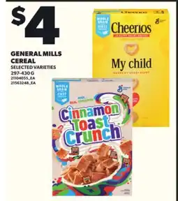 Independent City Market GENERAL MILLS CEREAL, 297-430 G offer