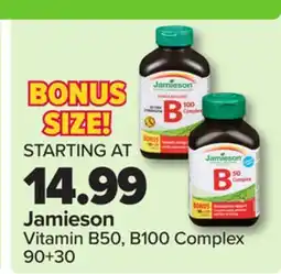 PharmaChoice Jamieson Vitamin B50, B100 Complex offer