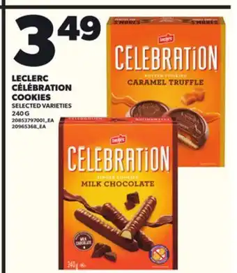 Independent City Market LECLERC CÉLÉBRATION COOKIES, 240 G offer