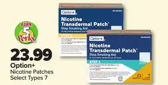 PharmaChoice Option+ Nicotine Patches offer