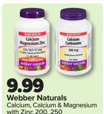 PharmaChoice Webber Naturals Calcium, Calcium & Magnesium with Zinc offer