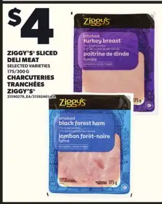 Independent City Market ZIGGY'S SLICED DELI MEAT, 175/300 G offer