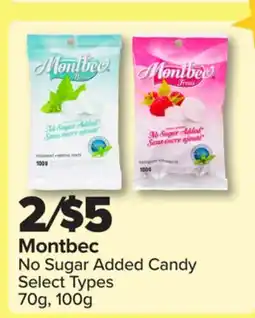 PharmaChoice Montbec No Sugar Added Candy offer