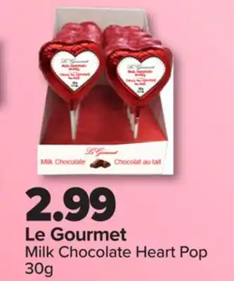 PharmaChoice Le Gourmet Milk Chocolate Heart Pop offer