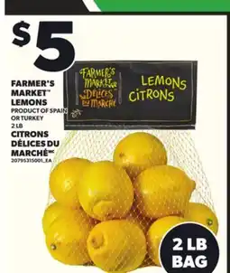 Independent City Market FARMER'S MARKET LEMONS offer