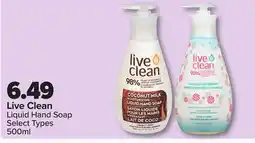 PharmaChoice Live Clean Liquid Hand Soap offer