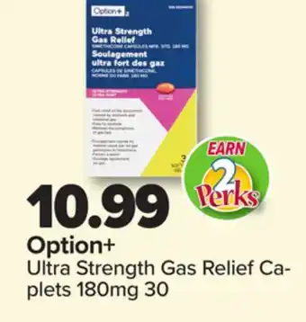 PharmaChoice Option+ Ultra Strength Gas Relief Ca- plets 180mg 30 offer