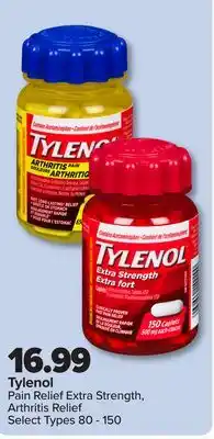 PharmaChoice Tylenol Pain Relief Extra Strength, Arthritis Relief offer