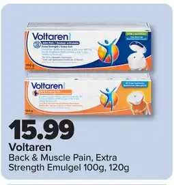 PharmaChoice Voltaren Back & Muscle Pain, Extra Strength Emulgel offer