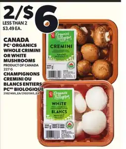 Independent City Market CHAMPIGNONS CREMINI OU BLANCS ENTIERS PCMD BIOLOGIQUE, 227 G offer