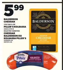 Independent City Market BALDERSON CHEDDAR, 250/280 G OR PILLER'S KOLBASSA, 350 G - 375 G offer