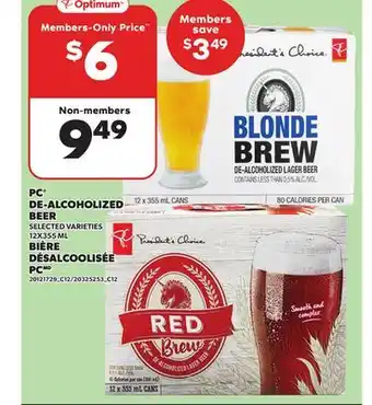 Independent City Market PC DE-ALCOHOLIZED BEER, 12X355 ML 12X355 ML offer