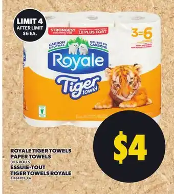 Independent City Market ESSUIE-TOUT TIGER TOWELS ROYALE offer