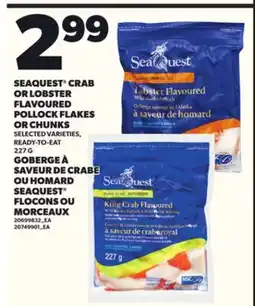 Independent City Market SEAQUEST CRAB OR LOBSTER FLAVOURED POLLOCK FLAKES OR CHUNKS, 227 G offer