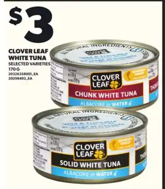 Independent City Market CLOVER LEAF WHITE TUNA, 170 G offer