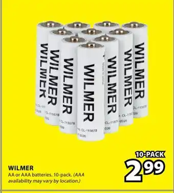 JYSK WILMER AA or AAA batteries offer