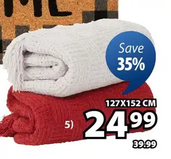 JYSK CAIRO Throw, knit offer