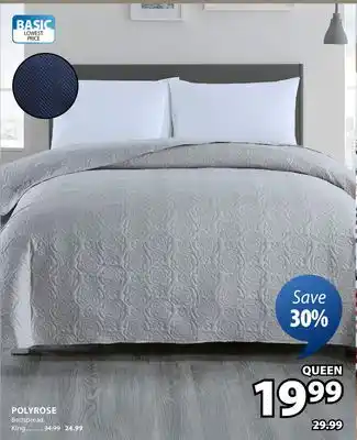 JYSK POLYROSE Bedspread offer