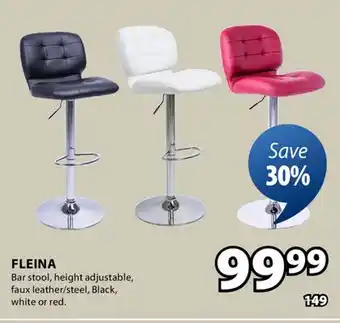 JYSK FLEINA Bar stool, height faux offer