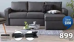 JYSK MARSLEV / DELLA Sectional sofa bed with storage offer