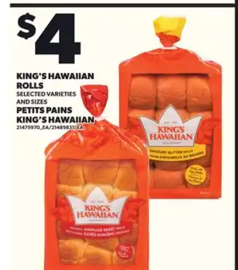 Independent City Market KING'S HAWAIIAN ROLLS offer